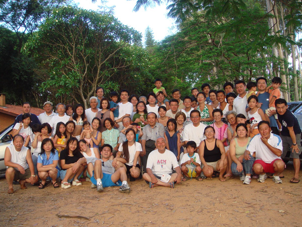 New year’s family reunion of  the Kodama family in Brazil.