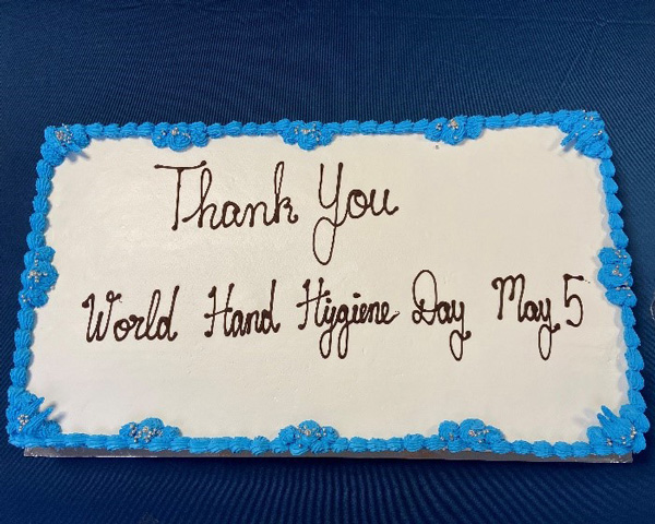 A cake from Saraya Australia was shared to all staff thanking them for their efforts these last 2 years during the Covid pandemic.